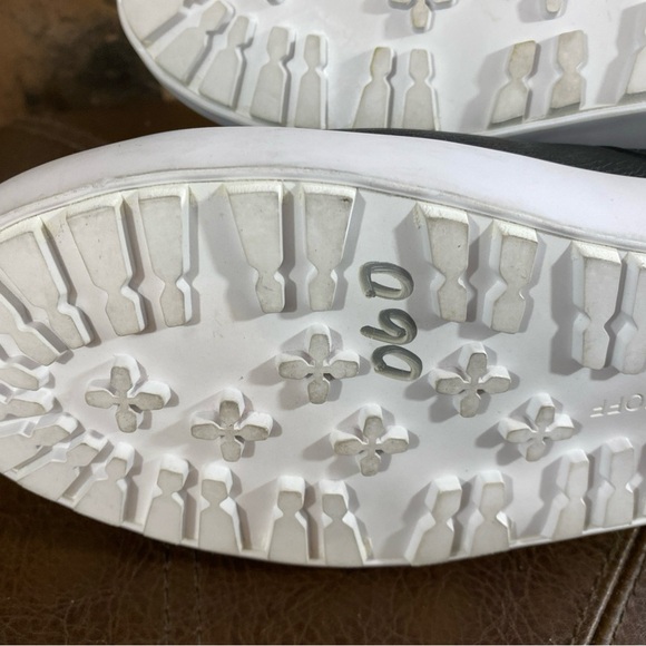 Rebecca Minkoff Women's Shelly Sneaker Boot Size 7.5 Black Leather Zip Faux Fur - Picture 8 of 13